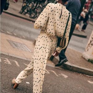 Sezane Cyrano Trousers in Polka Dot